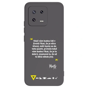 Picasee silikónový čierny obal pre Xiaomi 13 Pro - Kazma - MĚLI BYSTE SE DO TOHO PUSTIT