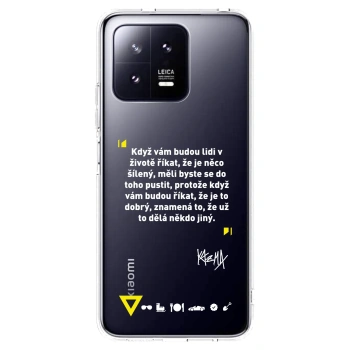 Picasee silikónový prehľadný obal pre Xiaomi 13 Pro - Kazma - MĚLI BYSTE SE DO TOHO PUSTIT
