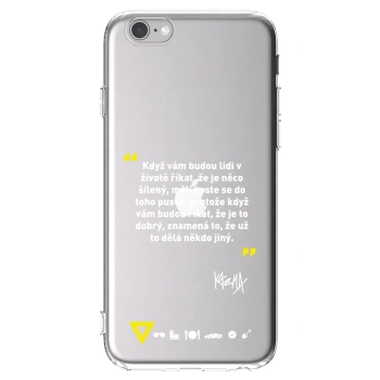 Picasee silikónový prehľadný obal pre Apple iPhone 6/6S - Kazma - MĚLI BYSTE SE DO TOHO PUSTIT