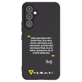 Picasee silikónový čierny obal pre Samsung Galaxy A54 5G A546B - Kazma - MĚLI BYSTE SE DO TOHO PUSTIT