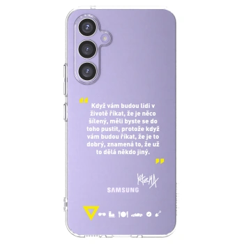 Picasee silikónový prehľadný obal pre Samsung Galaxy A54 5G A546B - Kazma - MĚLI BYSTE SE DO TOHO PUSTIT