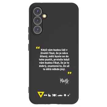 Picasee silikónový čierny obal pre Samsung Galaxy A34 5G A346B - Kazma - MĚLI BYSTE SE DO TOHO PUSTIT