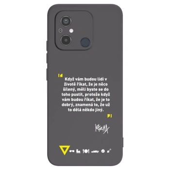 Picasee silikónový čierny obal pre Xiaomi Redmi 12C - Kazma - MĚLI BYSTE SE DO TOHO PUSTIT