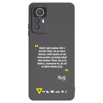 Picasee silikónový čierny obal pre Xiaomi Redmi Note 12S - Kazma - MĚLI BYSTE SE DO TOHO PUSTIT