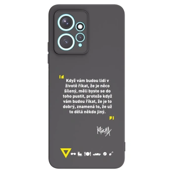 Picasee silikónový čierny obal pre Xiaomi Redmi Note 12 4G - Kazma - MĚLI BYSTE SE DO TOHO PUSTIT