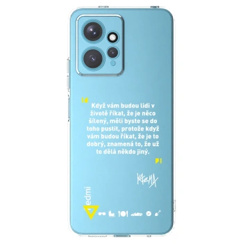Picasee silikónový prehľadný obal pre Xiaomi Redmi Note 12 4G - Kazma - MĚLI BYSTE SE DO TOHO PUSTIT