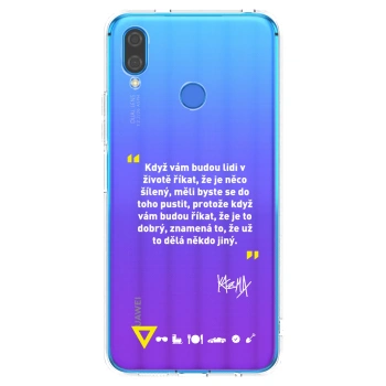 Picasee silikónový prehľadný obal pre Huawei Nova 3 - Kazma - MĚLI BYSTE SE DO TOHO PUSTIT