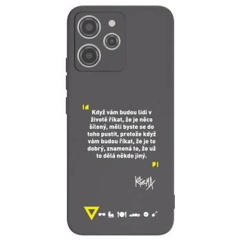 Picasee silikónový čierny obal pre Xiaomi Redmi 12 4G - Kazma - MĚLI BYSTE SE DO TOHO PUSTIT