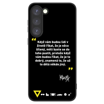 Picasee ULTIMATE CASE PowerShare pro Samsung Galaxy S23+ 5G - Kazma - MĚLI BYSTE SE DO TOHO PUSTIT