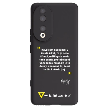 Picasee silikónový čierny obal pre Honor 90 5G - Kazma - MĚLI BYSTE SE DO TOHO PUSTIT