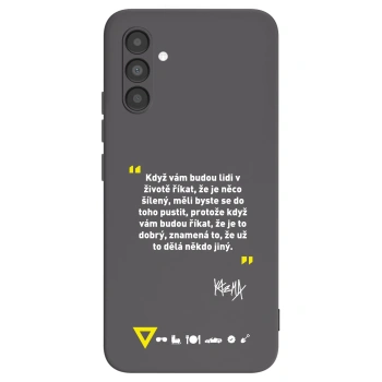 Picasee silikónový čierny obal pre Samsung Galaxy A04s A047F - Kazma - MĚLI BYSTE SE DO TOHO PUSTIT