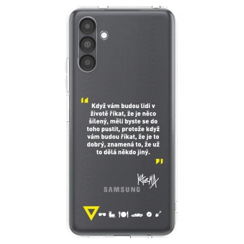 Picasee silikónový prehľadný obal pre Samsung Galaxy A04s A047F - Kazma - MĚLI BYSTE SE DO TOHO PUSTIT