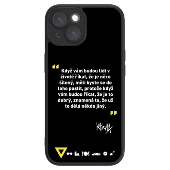 Picasee ULTIMATE CASE pro Apple iPhone 15 - Kazma - MĚLI BYSTE SE DO TOHO PUSTIT