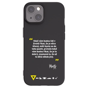 Picasee silikónový čierny obal pre Apple iPhone 15 - Kazma - MĚLI BYSTE SE DO TOHO PUSTIT