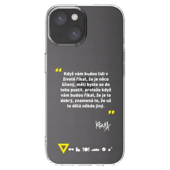 Picasee silikónový prehľadný obal pre Apple iPhone 15 - Kazma - MĚLI BYSTE SE DO TOHO PUSTIT