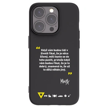 Picasee silikónový čierny obal pre Apple iPhone 15 Pro - Kazma - MĚLI BYSTE SE DO TOHO PUSTIT