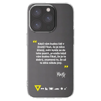 Picasee silikónový prehľadný obal pre Apple iPhone 15 Pro - Kazma - MĚLI BYSTE SE DO TOHO PUSTIT