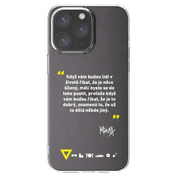 Picasee silikónový prehľadný obal pre Apple iPhone 15 Pro Max - Kazma - MĚLI BYSTE SE DO TOHO PUSTIT