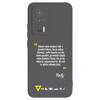Picasee silikónový čierny obal pre Xiaomi Poco F5 Pro 5G - Kazma - MĚLI BYSTE SE DO TOHO PUSTIT