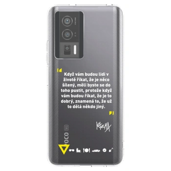 Picasee silikónový prehľadný obal pre Xiaomi Poco F5 Pro 5G - Kazma - MĚLI BYSTE SE DO TOHO PUSTIT