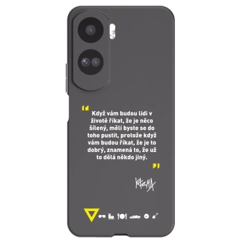 Picasee silikónový čierny obal pre Honor 90 Lite 5G - Kazma - MĚLI BYSTE SE DO TOHO PUSTIT