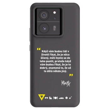 Picasee silikónový čierny obal pre Xiaomi 13T - Kazma - MĚLI BYSTE SE DO TOHO PUSTIT
