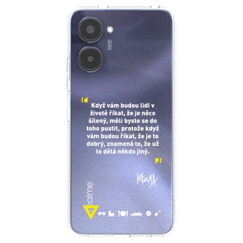 Picasee silikónový prehľadný obal pre Realme 10 4G - Kazma - MĚLI BYSTE SE DO TOHO PUSTIT