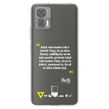 Picasee silikónový prehľadný obal pre Motorola Edge 30 Neo - Kazma - MĚLI BYSTE SE DO TOHO PUSTIT