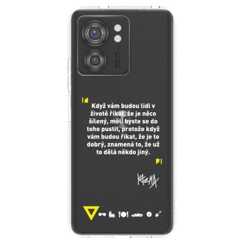 Picasee silikónový prehľadný obal pre Motorola Edge 40 - Kazma - MĚLI BYSTE SE DO TOHO PUSTIT