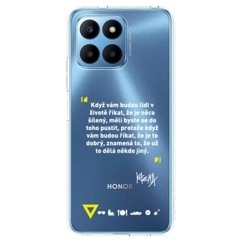 Picasee silikónový prehľadný obal pre Honor 70 Lite - Kazma - MĚLI BYSTE SE DO TOHO PUSTIT