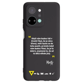 Picasee silikónový čierny obal pre Honor X7a - Kazma - MĚLI BYSTE SE DO TOHO PUSTIT