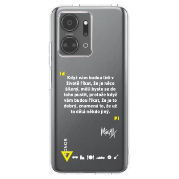 Picasee silikónový prehľadný obal pre Honor X7a - Kazma - MĚLI BYSTE SE DO TOHO PUSTIT