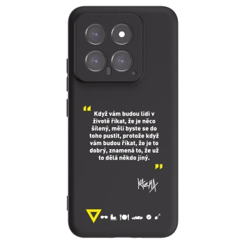 Picasee silikónový čierny obal pre Xiaomi 14 - Kazma - MĚLI BYSTE SE DO TOHO PUSTIT