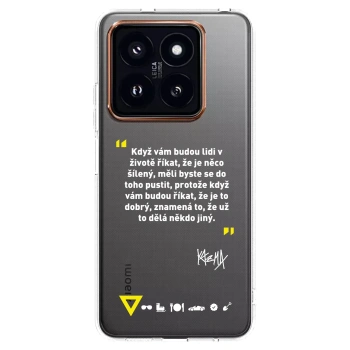 Picasee silikónový prehľadný obal pre Xiaomi 14 Pro - Kazma - MĚLI BYSTE SE DO TOHO PUSTIT