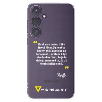 Picasee silikónový prehľadný obal pre Samsung Galaxy S24+ S926B 5G - Kazma - MĚLI BYSTE SE DO TOHO PUSTIT