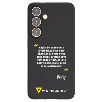 Picasee silikónový čierny obal pre Samsung Galaxy S24 S921B 5G - Kazma - MĚLI BYSTE SE DO TOHO PUSTIT