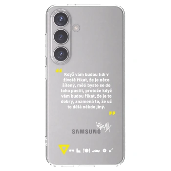 Picasee silikónový prehľadný obal pre Samsung Galaxy S24 S921B 5G - Kazma - MĚLI BYSTE SE DO TOHO PUSTIT