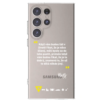 Picasee silikónový prehľadný obal pre Samsung Galaxy S24 Ultra S928B 5G - Kazma - MĚLI BYSTE SE DO TOHO PUSTIT