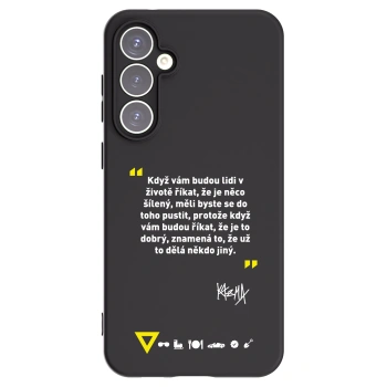 Picasee silikónový čierny obal pre Samsung Galaxy S23 FE S711B - Kazma - MĚLI BYSTE SE DO TOHO PUSTIT