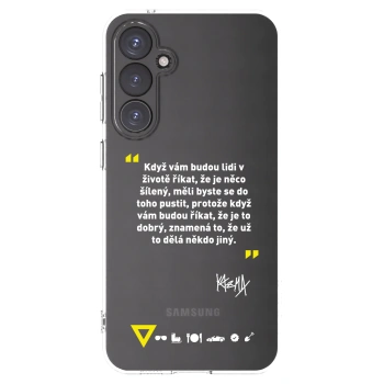Picasee silikónový prehľadný obal pre Samsung Galaxy S23 FE S711B - Kazma - MĚLI BYSTE SE DO TOHO PUSTIT