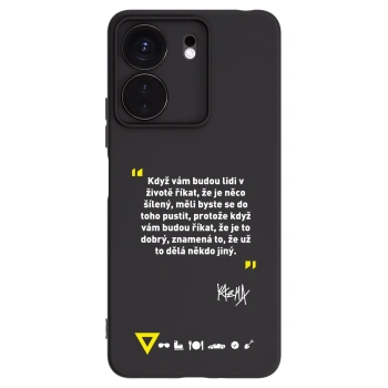 Picasee silikónový čierny obal pre Xiaomi Redmi 13C 4G - Kazma - MĚLI BYSTE SE DO TOHO PUSTIT