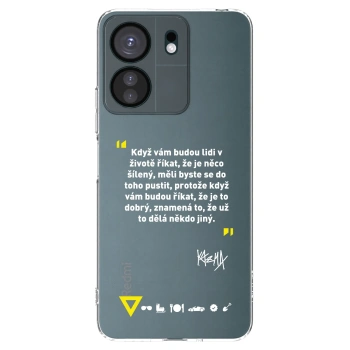 Picasee silikónový prehľadný obal pre Xiaomi Redmi 13C 4G - Kazma - MĚLI BYSTE SE DO TOHO PUSTIT