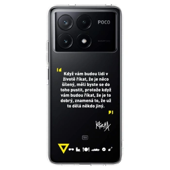 Picasee silikónový prehľadný obal pre Xiaomi Poco X6 Pro - Kazma - MĚLI BYSTE SE DO TOHO PUSTIT