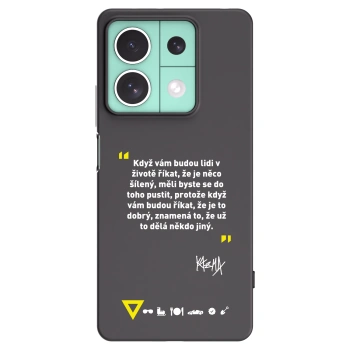 Picasee silikónový čierny obal pre Xiaomi Redmi Note 13 5G - Kazma - MĚLI BYSTE SE DO TOHO PUSTIT