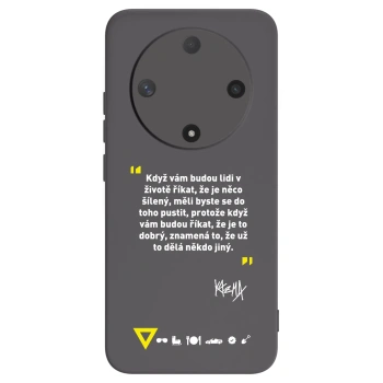 Picasee silikónový čierny obal pre Honor Magic6 Lite 5G - Kazma - MĚLI BYSTE SE DO TOHO PUSTIT