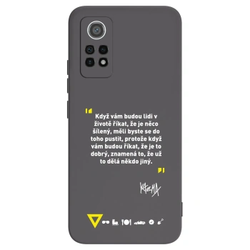 Picasee silikónový čierny obal pre Xiaomi Redmi Note 12 Pro 4G - Kazma - MĚLI BYSTE SE DO TOHO PUSTIT