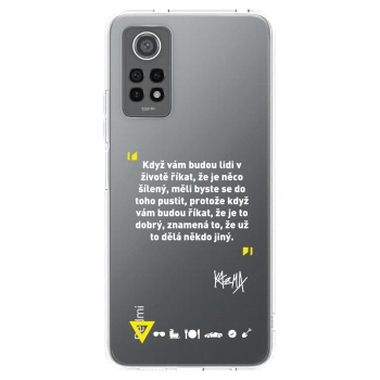 Picasee silikónový prehľadný obal pre Xiaomi Redmi Note 12 Pro 4G - Kazma - MĚLI BYSTE SE DO TOHO PUSTIT