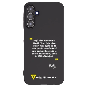 Picasee silikónový čierny obal pre Samsung Galaxy A15 A155F 4G - Kazma - MĚLI BYSTE SE DO TOHO PUSTIT