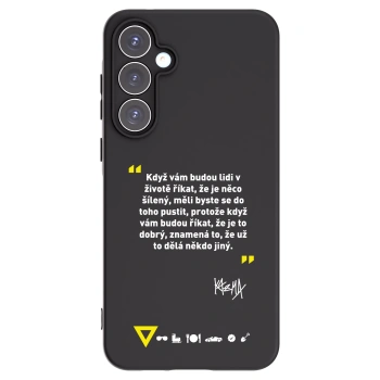 Picasee silikónový čierny obal pre Samsung Galaxy A55 5G A556B - Kazma - MĚLI BYSTE SE DO TOHO PUSTIT