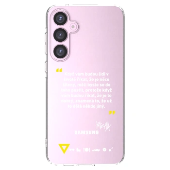 Picasee silikónový prehľadný obal pre Samsung Galaxy A55 5G A556B - Kazma - MĚLI BYSTE SE DO TOHO PUSTIT